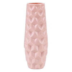 Nordic Pink Long Diamond Vase