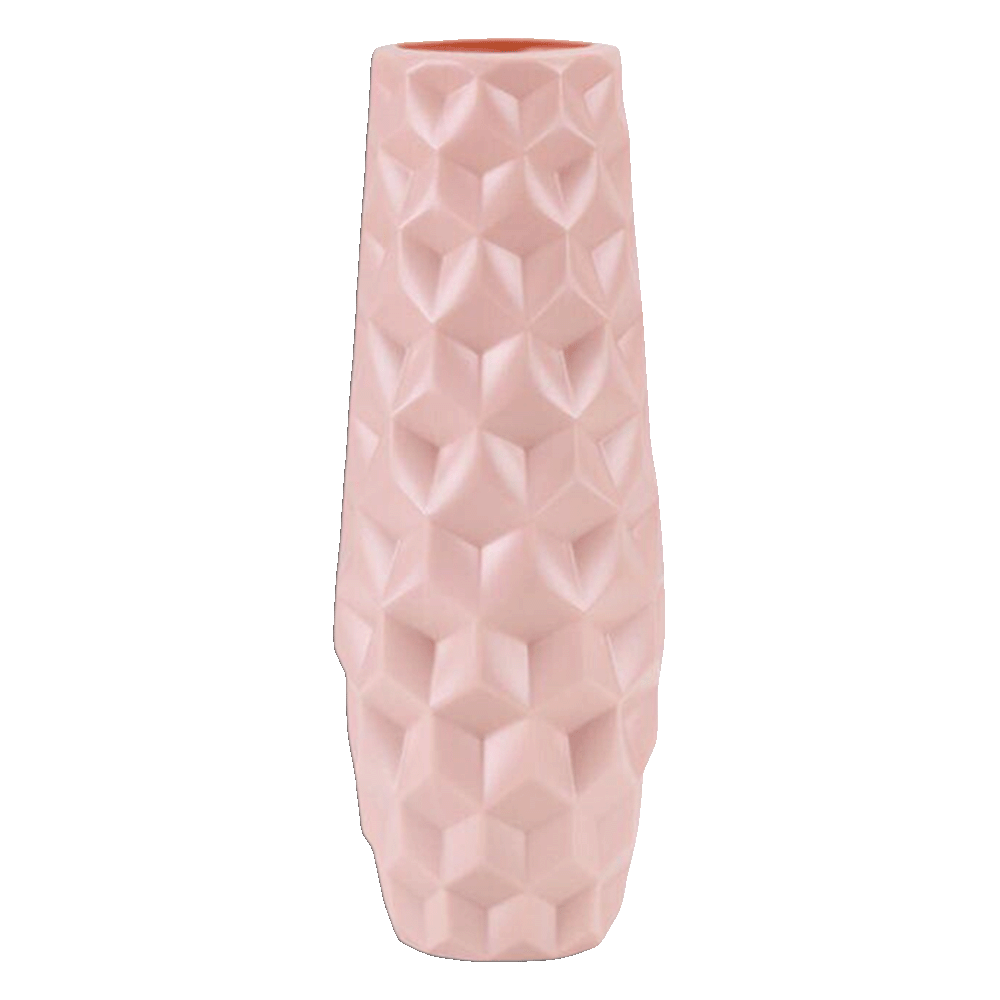 Nordic-Pink-Long-Diamond-Vase