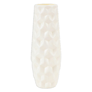 Nordic White Long Diamond Vase