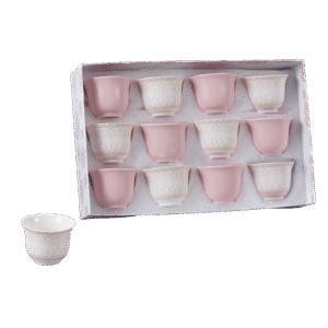 Ornamented Rose Coffee Cups Set