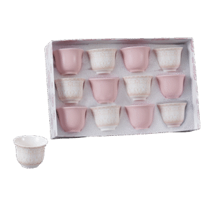 Ornamented Rose Coffee Cups Set