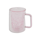 Pink 250ml Double Glass Mug