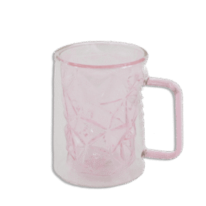 Pink 250ml Double Glass Mug