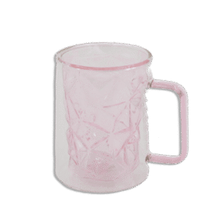 Pink 250ml Double Glass Mug