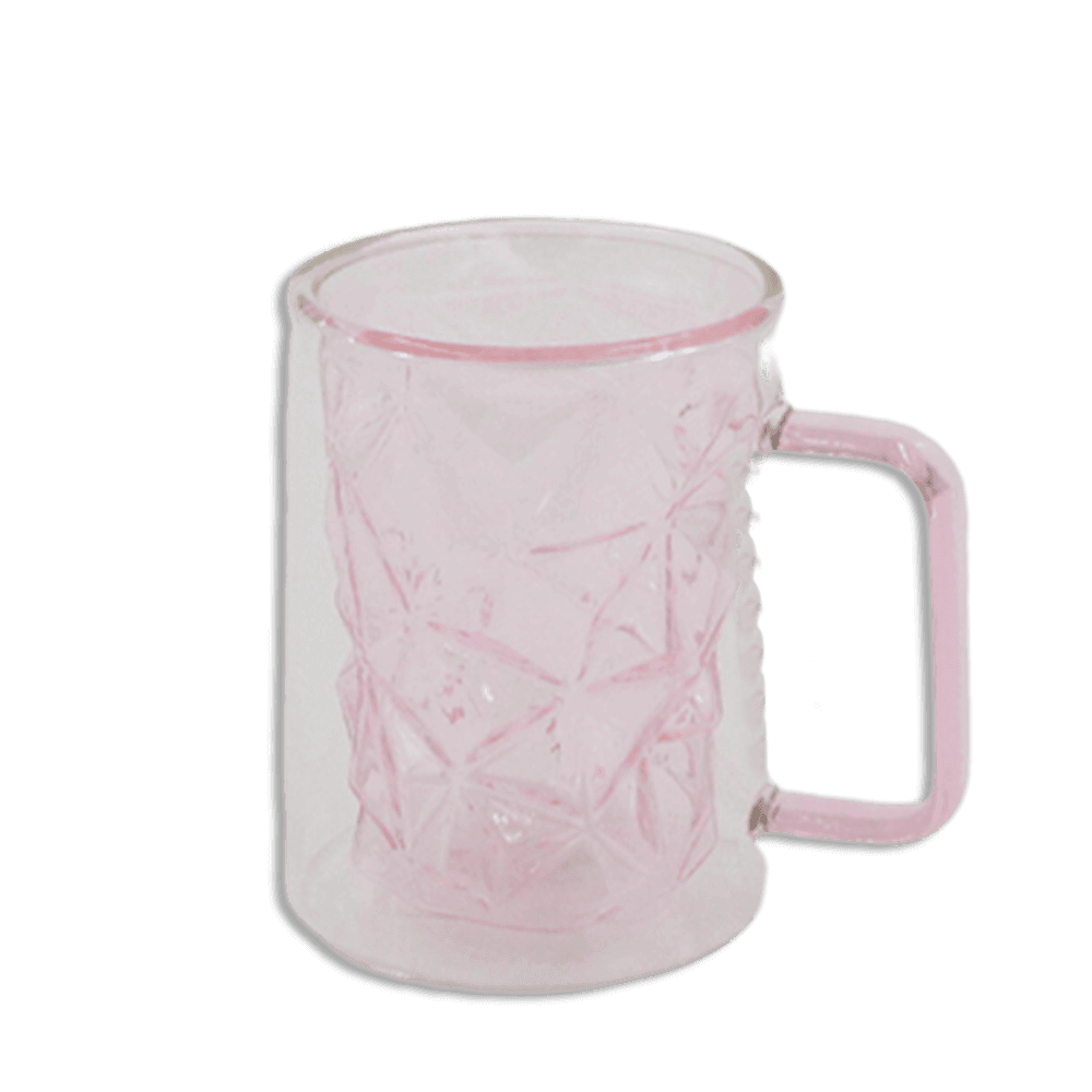Pink-250ml-Double-Glass-Mug