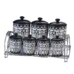 Porcelain Black Spices Set