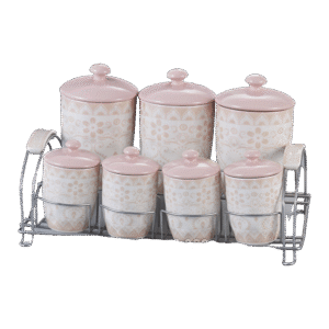 Porcelain Rose Spices Set
