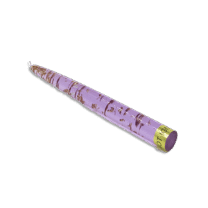 Purple with Gold Pattern Plexi Candle