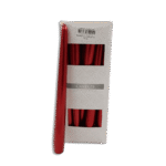 Set of 12pcs Glossy Red 25cm Candles