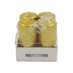 Set of 4pcs Gold Candles