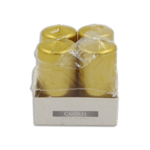 Set of 4pcs Gold Candles