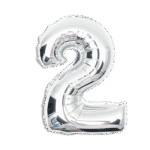 Silver Helium Balloon Number Two