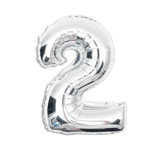 Silver Helium Balloon Number Two