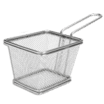 Squared 12cm Stainless Steel Fries Basket