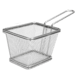 Squared 12cm Stainless Steel Fries Basket