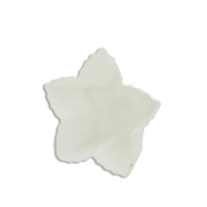 Star Shaped White Mini Plastic Bowl