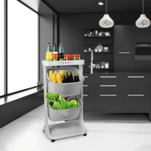 Titiz Creamy Multi Purpose Layered Storage Basket1