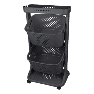 Titiz Grey Multi-Purpose Layered Storage Basket