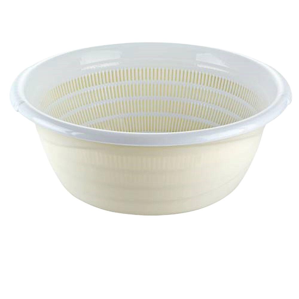 Tuffex 10L Patterned Bowl with Strainer 2
