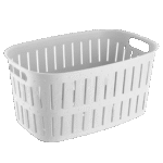Tuffex 27L White Laundary Basket
