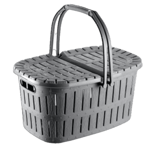 Tuffex 27L Grey Picnic Basket with Hands