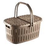 Tuffex 27L Brown Picnic Basket with Hands