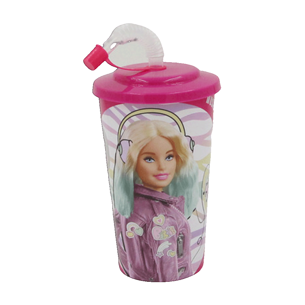 Tuffex-Barbie-Cup-with-Lid-and-Straw
