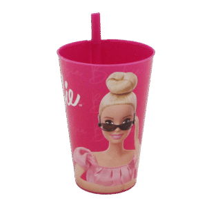 Tuffex Barbie Cup with Straw