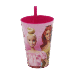 Tuffex Barbie Sparkle Cup with Straw