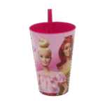 Tuffex Barbie Sparkle Cup with Straw