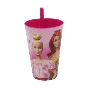 Tuffex Barbie Sparkle Cup with Straw