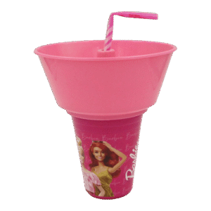 Tuffex Barbie Snack Bucket with Cup and Straw
