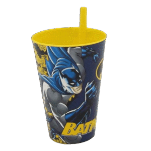 Tuffex Batman Cup with Straw