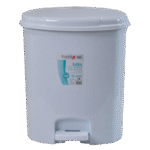 Tuffex 7L White Pedal Dustbin