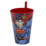 Tuffex Superman Cup with Straw