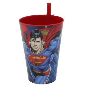 Tuffex Superman Cup with Straw