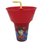 Tuffex Superman Snack Bucket with Cup and Straw