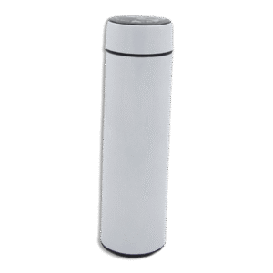 White 500ml Nescafe Vacuum Flask with Temperature Screen