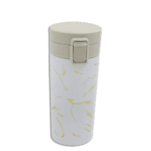 White Marble 380ml Nescafe Vacuum Flask