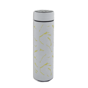 White Marble 500ml Nescafe Vacuum Flask with Temperature Screen