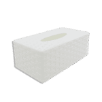 White Plastic Tissue Box