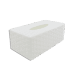 White Plastic Tissue Box