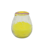 Yellow Candle with Glass Jar