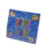 Blue Birthday Designed Napkin 40pcs