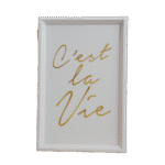 C'est La Vie White Portrait