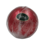 Fama Metallic Glossy Round Candle 10 cm Red Decorative Ball Candle