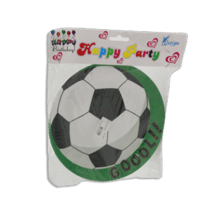 Football Designed Birthday Plates 10pcs
