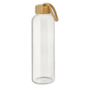 Glass Bottle with Wooden Lid 1L