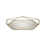 Gold 28x20cm Oval Mirror Tray