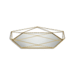 Gold 28x20cm Oval Mirror Tray